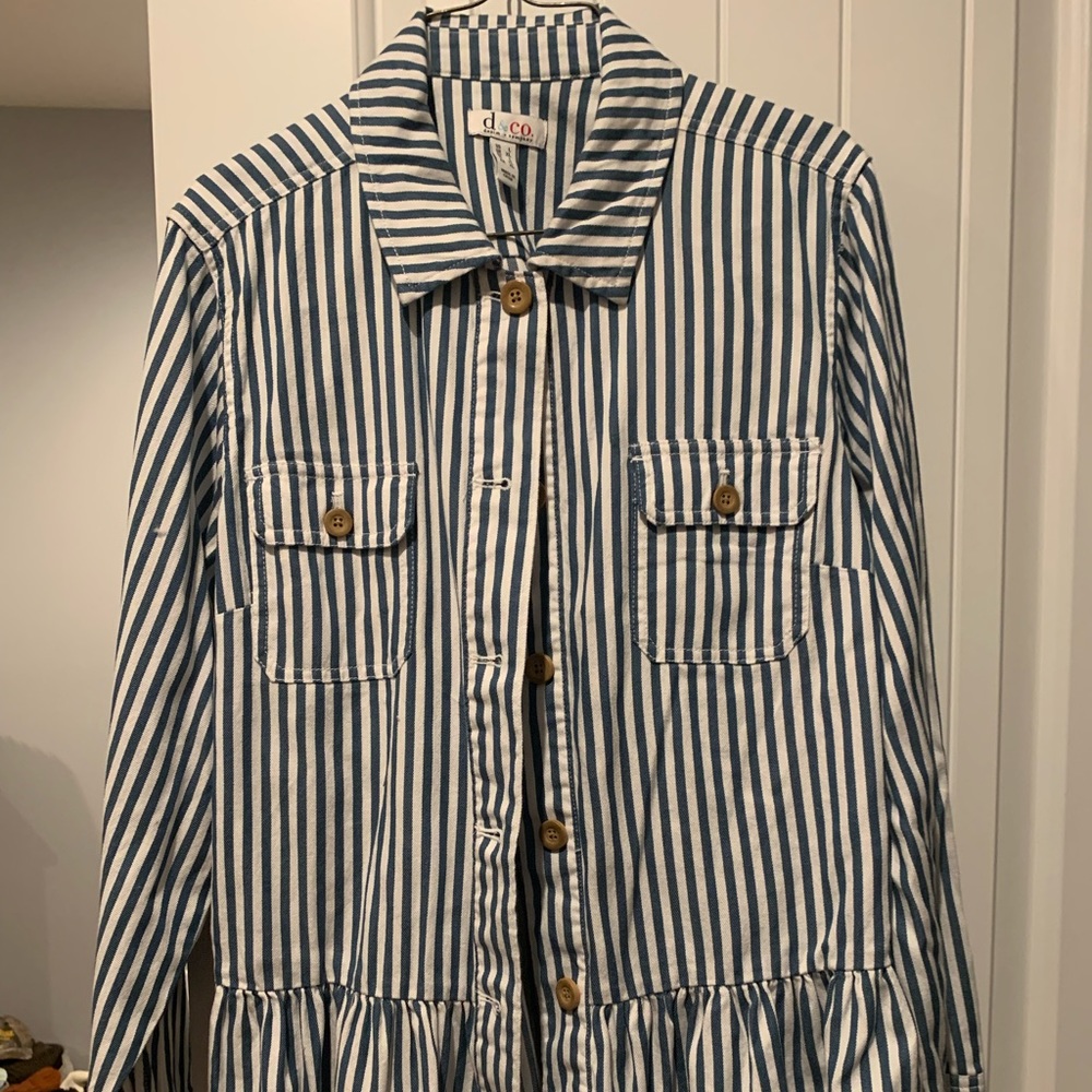 Very cute jacket with ruffle on bottom